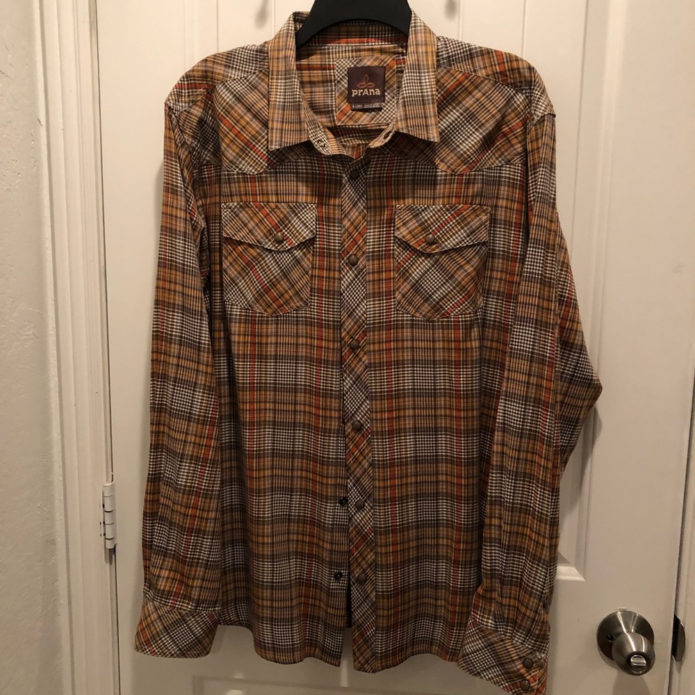 Mens Prana Long Sleeve Prana Shirt Size XL